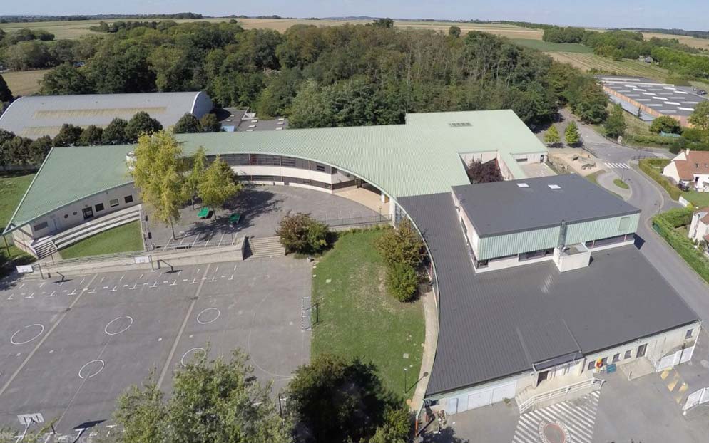 collège daubigny à Auvers-sur-Oise étancheité membrane